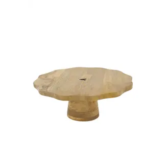 Zusss Zusss taartplateau hout hartje naturel