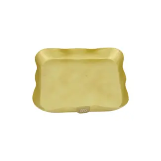 Zusss Zusss servethouder metaal vierkant goud