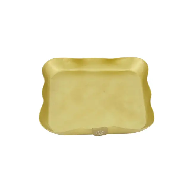 Zusss Zusss servethouder metaal vierkant goud