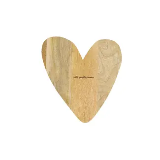 Zusss Zusss serveerplank hout hartje naturel
