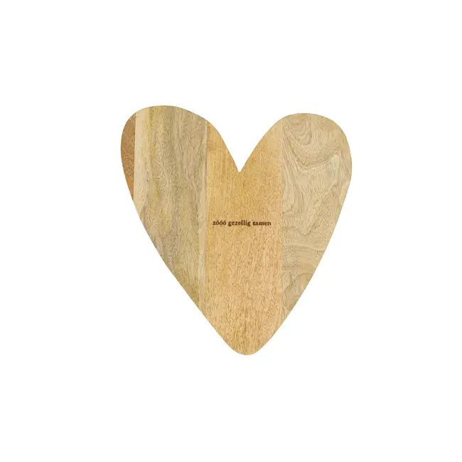Zusss Zusss serveerplank hout hartje naturel