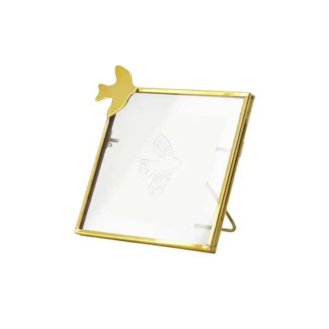 Zusss Zusss fotolijstje metaal vogeltje goud