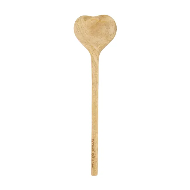 Zusss Zusss lepel hout hartvorm naturel
