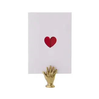 Zusss Zusss kaartenstandaard metaal hand goud