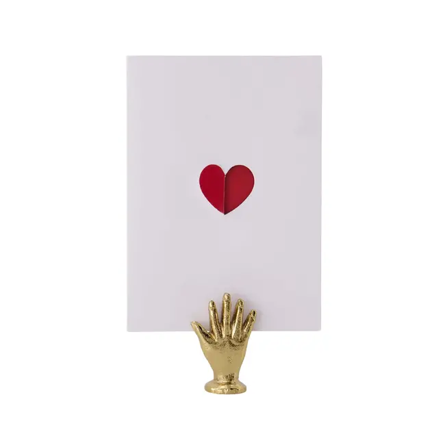 Zusss Zusss kaartenstandaard metaal hand goud