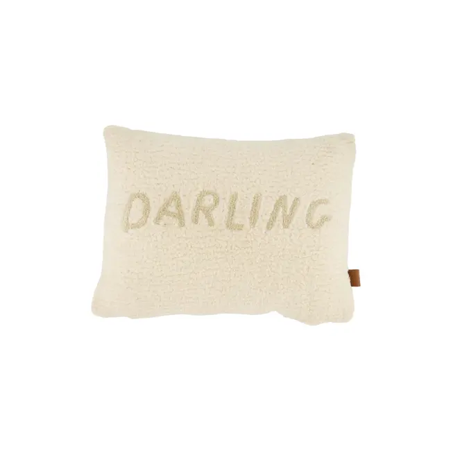 Zusss Zusss kussen teddy darling 35x25cm zand