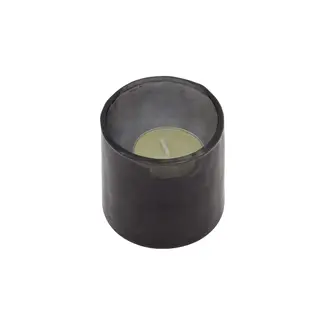 Zusss Zusss waxinelichthouder hammered glas S antracietgrijs