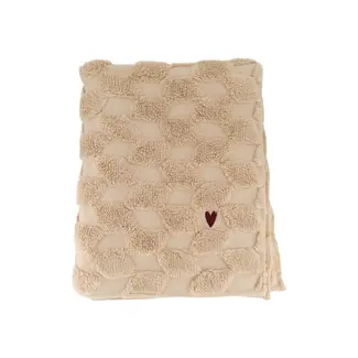 Zusss Zusss plaid hartje zand/donkergroen
