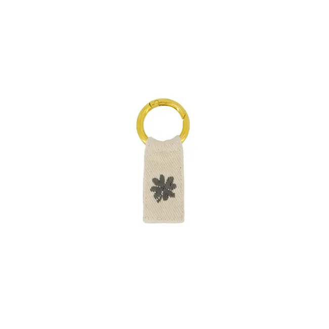 Zusss Zusss ansichtkaart sleutelhanger klavertje wit/groen