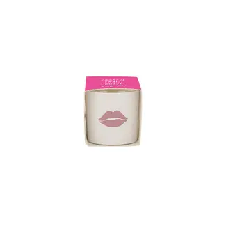 Zusss Zusss geurkaarsje in wikkel kusje wit/roze