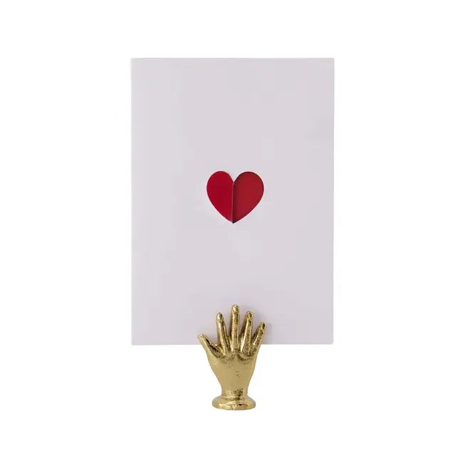 Zusss Zusss kaartenstandaard metaal hand goud