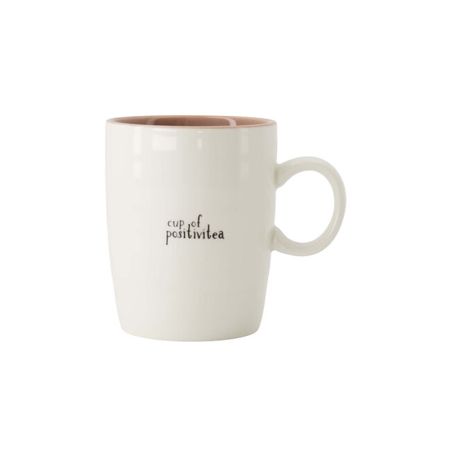 Zusss Zusss theemok cup of pisitivitea wit/lila/zwart