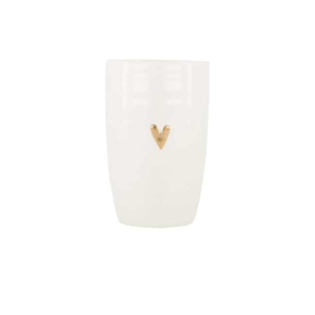 Zusss Zusss mok L hartje wit/goud