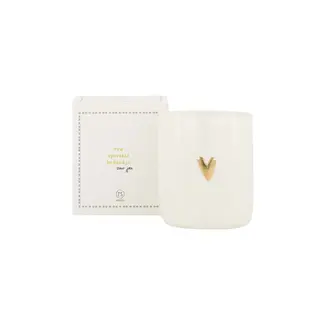 Zusss Zusss Geurkaars keramiek in doosje bedankt wit goud grijsblauw