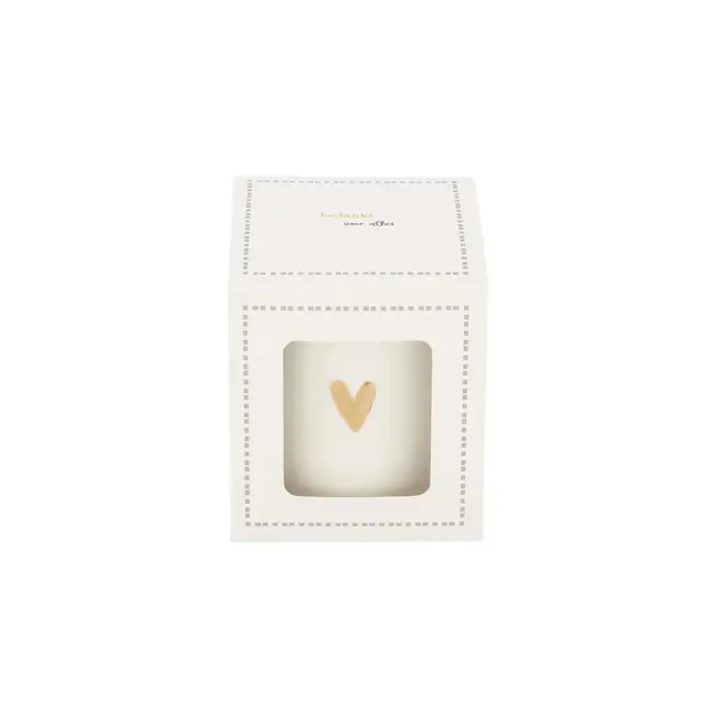 Zusss Zusss Geurkaars keramiek in doosje bedankt wit goud grijsblauw