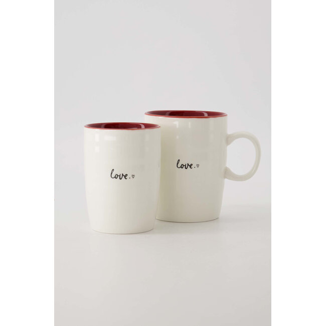 Zusss Zusss theemok love wit/rood/zwart