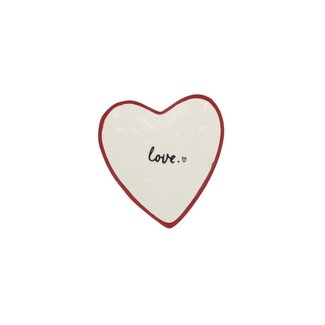 Zusss Zusss theetipje hartje love wit/rood