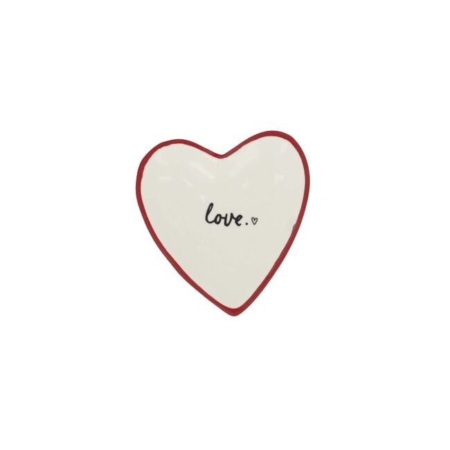 Zusss Zusss theetipje hartje love wit/rood