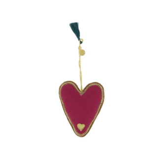 Zusss Zusss kersthanger hartje donkerrood