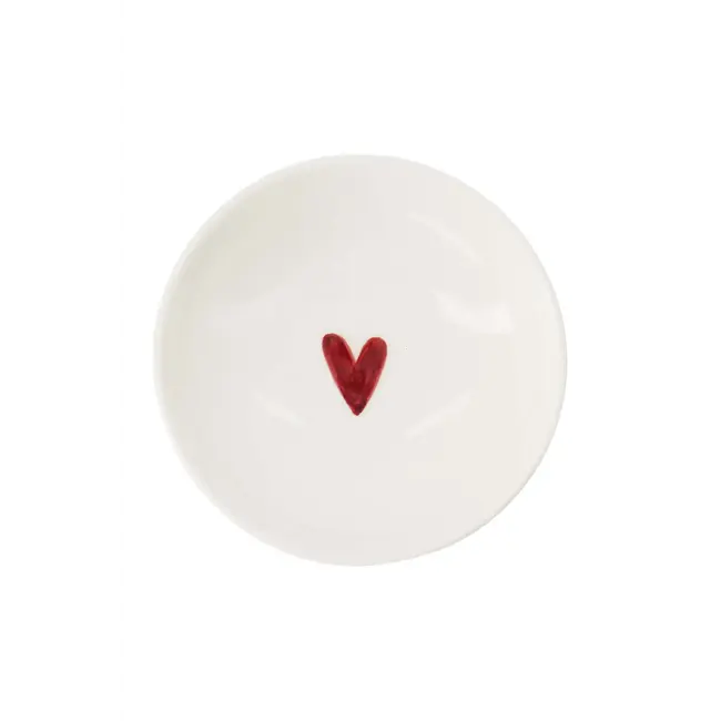 Zusss Zusss schaaltje hartje wit/rood