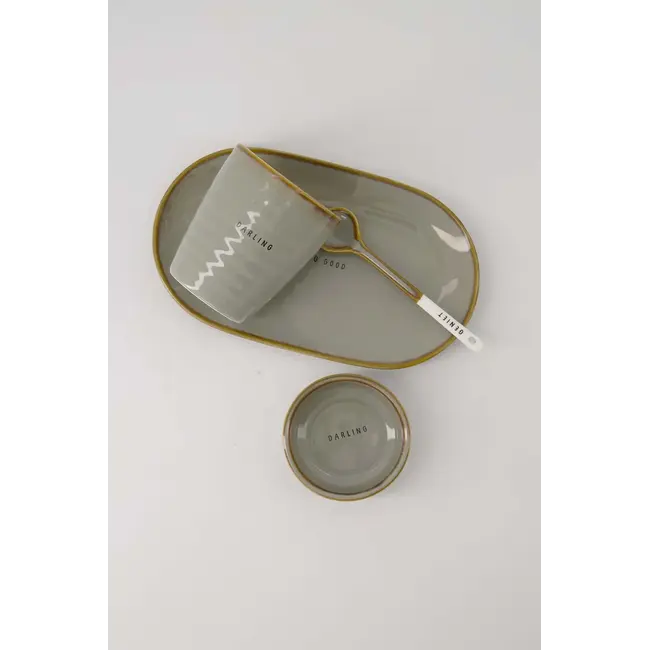 Zusss Zusss koffiemok darling grijsblauw