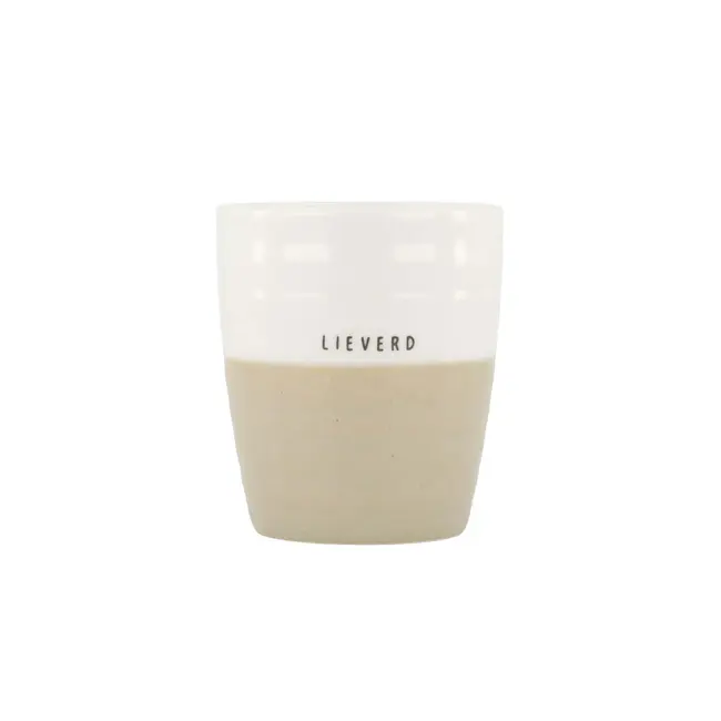 Zusss Zusss koffiemok lieverd wit/zand