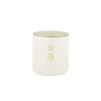 Zusss Zusss geurkaars keramiek in je hart wit/goud