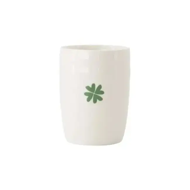 Zusss Zusss koffiemok klavertje wit/groen