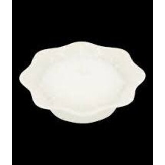 Zusss Zusss waxinelichthouder keramiek schulp wit