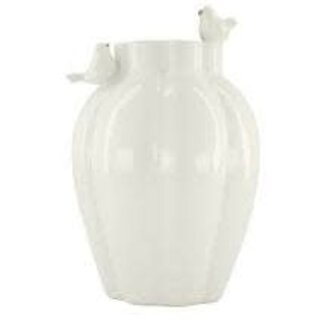 Zusss Zusss vaas vogeltjes wit