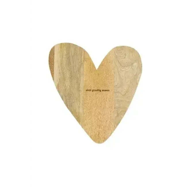 Zusss Zusss serveerplank hout hartje naturel