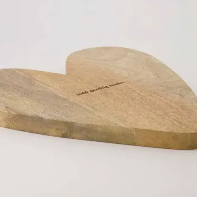Zusss Zusss serveerplank hout hartje naturel