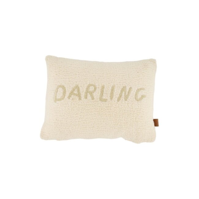 Zusss Zusss kussen teddy darling 35x25cm zand