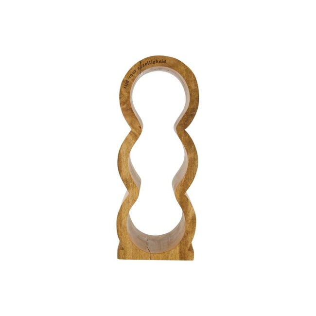 Zusss Zusss wijnrek hout naturel