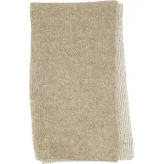 Zusss Zusss gebreide rib sjaal taupe