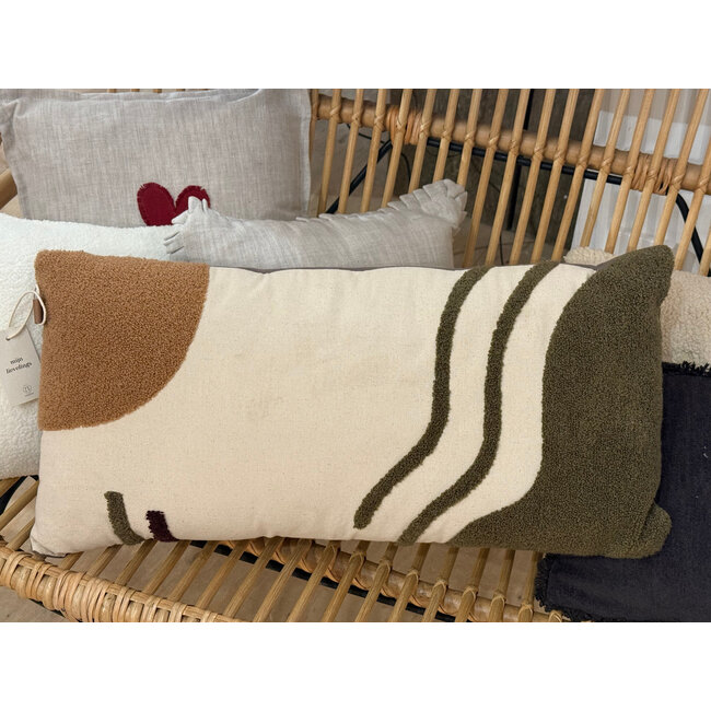 Zusss Zusss kussen organische print 60x30