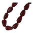 Fushi Fushi ketting acryl ovaal bonk bordeaux