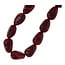 Fushi Fushi ketting acryl ovaal bonk bordeaux