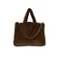Zusss Zusss shopper faux fur chocoladebruin