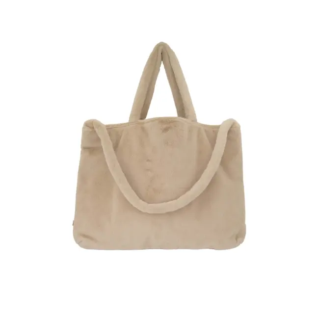 Zusss Zusss shopper van faux fur beige