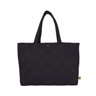 Zusss Zusss gewatteerde boodschappentas tegelmotief zwart