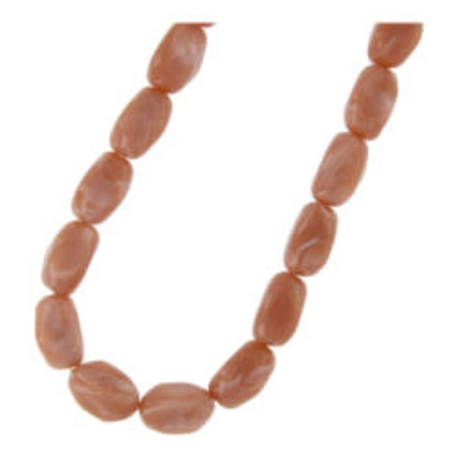 Fushi Fushi ketting acryl kralen zalm