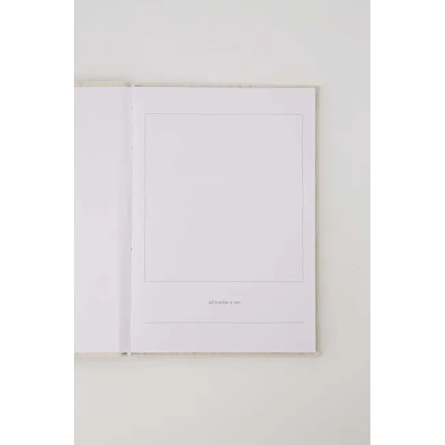 Zusss Zusss Herinneringenboekje lief kleintje linnen/goud