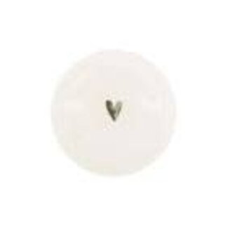 Zusss Zusss schaaltje hartje wit/zilver