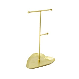 Zusss Zusss Sieradenrekje metaal hartje goud