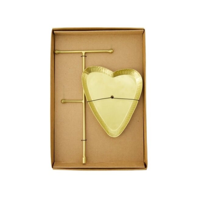 Zusss Zusss Sieradenrekje metaal hartje goud