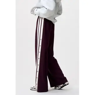 Catwalk Junkie catwalk junkie side button tracksuit trousers color 749 winetasting