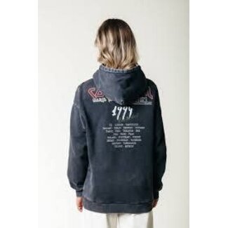 Colourful Rebel concert acid wash clean hoodie