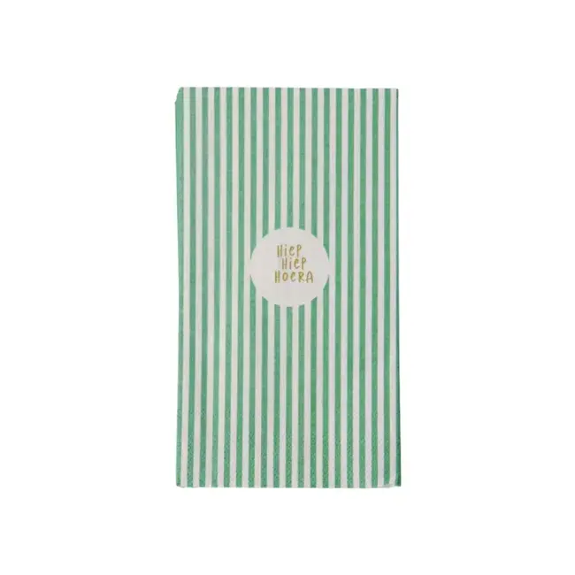 Zusss Zusss servetten hiep hiep hoera groen wit