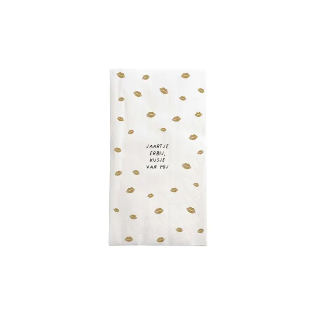 Zusss Zusss servetten jaartje erbij kusje van mij